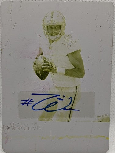 DAVIS WEBB 2017 Panini Rookies & Stars RC AUTO PRINTING PLATE #1/1 NY Giants of