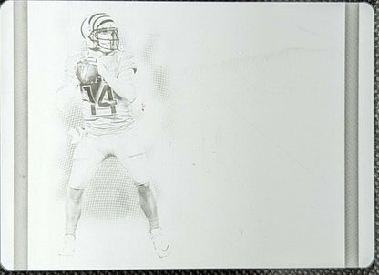 ANDY DALTON 2017 Panini National Treasures Pro Bowl PRINTING PLATE #1/1 Bengals