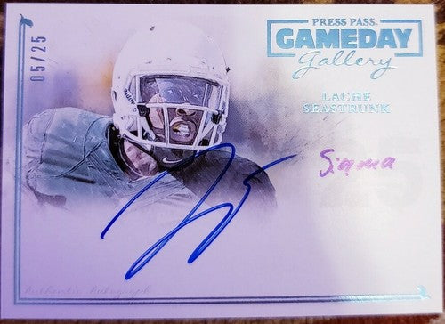 LACHE SEASTRUNK 2014 Press Pass Rookie AUTO Autograph #/25 Inscription Redskins