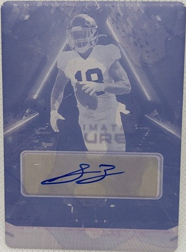 SLADE BOLDEN 2022 Leaf Ultimate Draft Futures RC AUTO PRINTING PLATE #1/1 Ravens