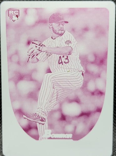 ALEX WHITE 2011 Bowman Draft Picks Prospects PRINTING PLATE #1/1 Rockies One of