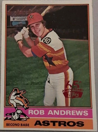 ROB ANDREWS 2016 Topps 65th Anniversary 1976 BUYBACK RED Stamped SP Astros #568