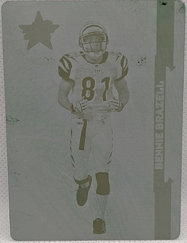 ð§¡ BENNIE BRAZELL 2006 Leaf Rookies & Stars RC PRINTING PLATE 1/1 Bengals One of