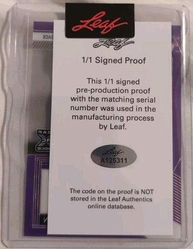 CHRIS OLADOKUN 2022 Leaf Pro Set Pre-Production Proof AUTO SP #1/1 Jackrabbits