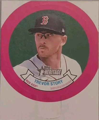 TREVOR STORY 2022 Topps Heritage High Number Baseball Stars Bubble Gum CANDY LID