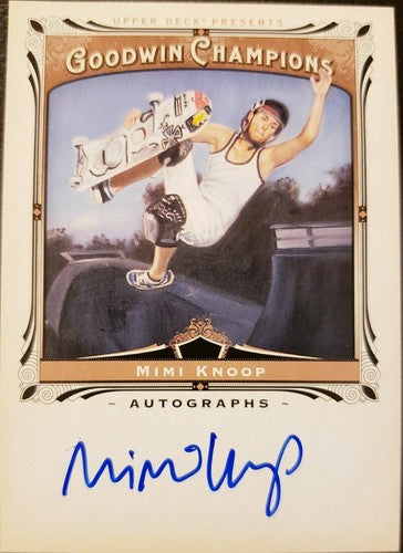 MIMI KNOOP 2013 Goodwin Champions AUTO Women's Skateboarding Olympics X Games SP