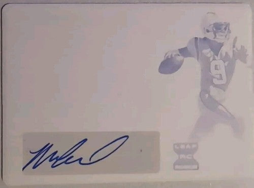 MATT CORRAL 2022 Leaf Trinity RC DUAL AUTO PRINTING PLATE #1/1 Panthers Ole Miss