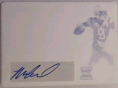 MATT CORRAL 2022 Leaf Trinity RC DUAL AUTO PRINTING PLATE #1/1 Panthers Ole Miss