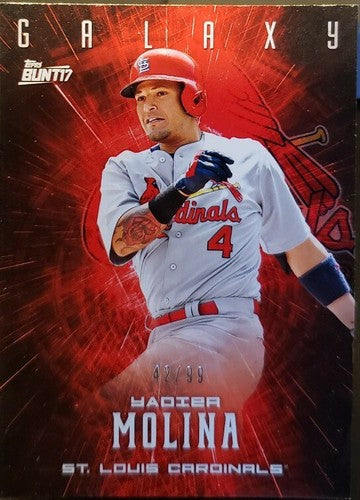 YADIER MOLINA 2017 Topps Bunt Physical Galaxy Redemption /99 St. Louis Cardinals