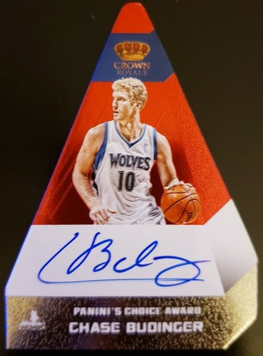 CHASE BUDINGER 2012-13 Panini Preferred Crown Royale Red AUTO Autograph SP #/74