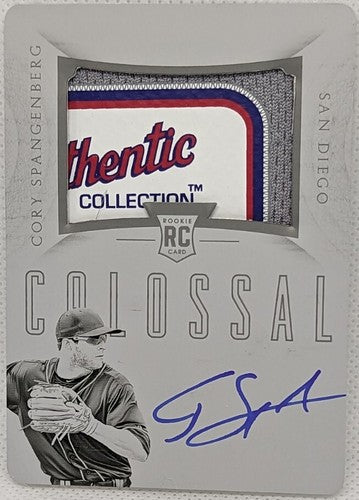 CORY SPANGENBERG 2015 National Treasures RC AUTO LAUNDRY TAG PRINTING PLATE #1/1