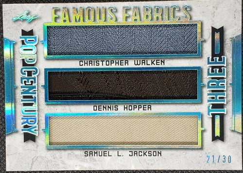 Christopher WALKEN Samuel L JACKSON HOPPER 2021 Pop Century TRIPLE PATCH SP #/30