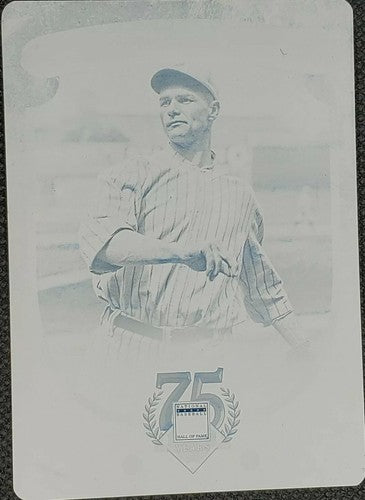 ZACK WHEAT 2014 Panini Hall of Fame HOF PRINTING PLATE SP #1/1 Brooklyn Dodgers