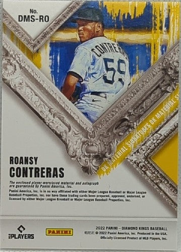 ROANSY CONTRERAS 2022 Panini Diamond Kings AUTO DUAL Game Used Jersey SP Pirates