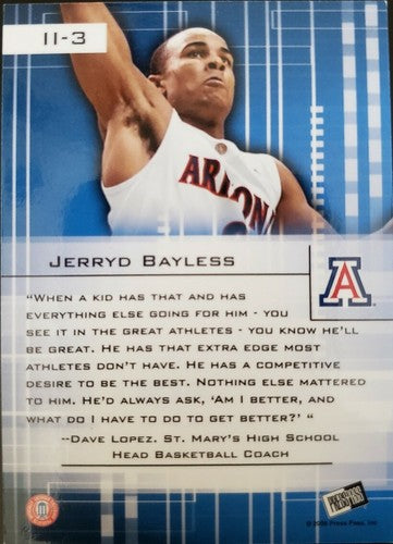 JERRYD BAYLESS 2008-09 Press Pass Insider Insight Refractor SP /99 Trail Blazers