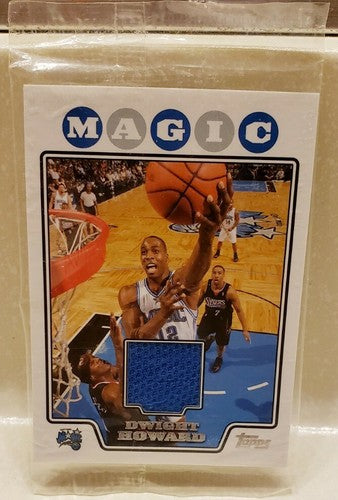 DWIGHT HOWARD 2008-09 Topps Sealed Retail Relic Game Worn Jersey SP Lakers Magic