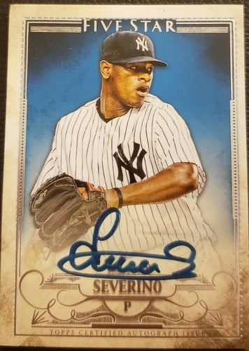 LUIS SEVERINO 2016 Topps Five 5 Star AUTO SP New York NY Yankees #FSA-LS