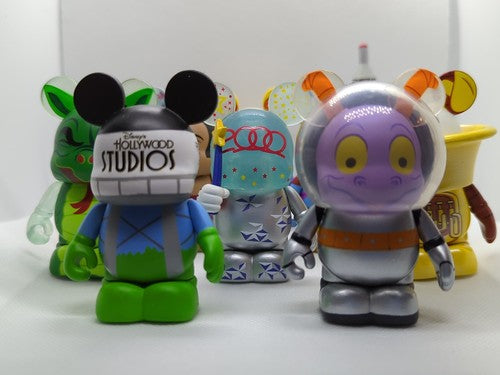 Disney Park Series #7 Vinylmation 13 SET + Chaser Topper Mickey Mouse World Land