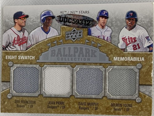Ryan BRAUN Johnny DAMON Carlos LEE Juan PIERRE CRAWFORD + 2009 Ballpark 8 Jersey