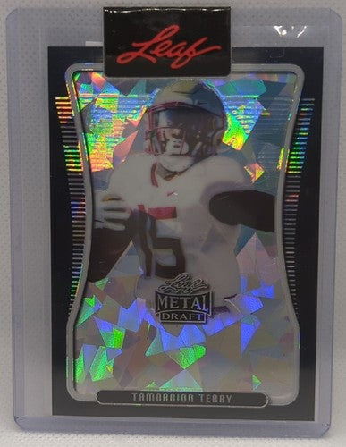 TAMORRION TERRY 2021 Leaf Metal Draft Pre-Production PROOF #1/1 FSU Seahawks of