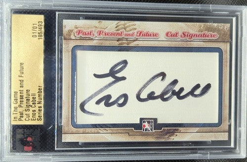 ENOS CABELL 2014 ITG Past Present Future CUT AUTO SP #1/1 Astros Dodgers One of