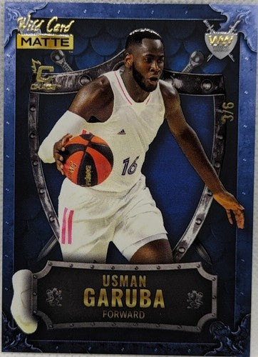 USMAN GARUBA 2022-23 Wild Card Matte Weekend Warriors Chase RC BLUE #3/6 Rockets