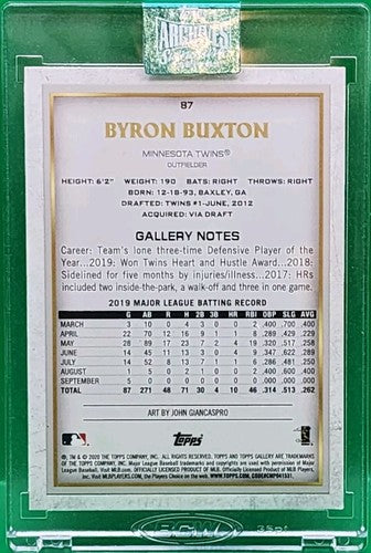 BYRON BUXTON 2024 Topps Archives Signature Series 2020 Gallery AUTO SP 1/1 Twins