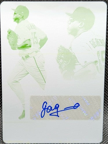 GABRIEL GUERRERO 2019 Panini Absolute RC DUAL AUTO PRINTING PLATE SP 1/1 Marlins