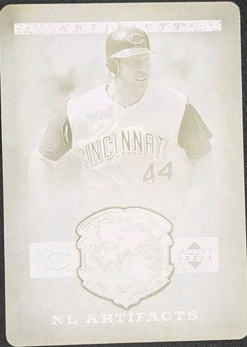 ADAM DUNN 2006 Upper Deck MLB Artifacts NL PRINTING PLATE SP #1/1 Reds White Sox