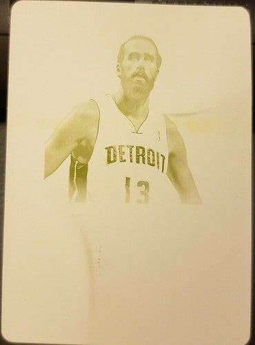 LUIGI DATOME 2013-14 Panini National Treasures PRINTING PLATE #1/1 Pistons Italy