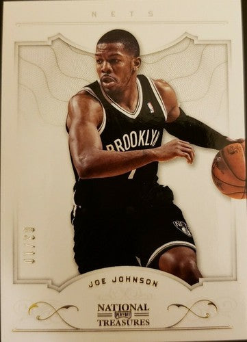 JOE JOHNSON 2012-13 Panini Playoff National Treasures GOLD SP #/10 Brooklyn Nets