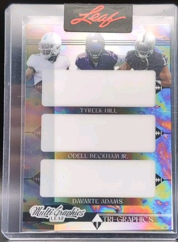 Davante ADAMS Tyreek HILL Odell BECKHAM 2023 Eclectic MultiGraphics PROOF SP 1/1