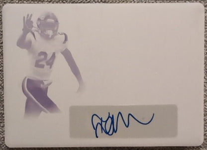 ISRAEL MUKUAMU 2021 Leaf Trinity Patch AUTO PRINTING PLATE SP #1/1 Cowboys SC of