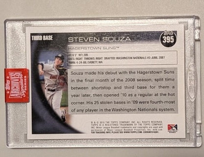 STEVEN SOUZA 2019 Topps Archives 2010 Pro Debut AUTO SP #1/1 Nationals Suns of