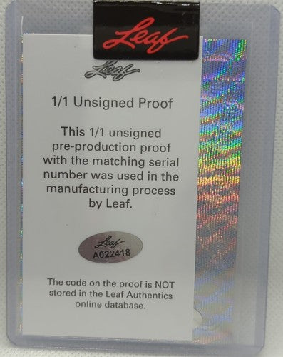 TAMORRION TERRY 2021 Leaf Metal Draft Pre-Production PROOF Purple #1/1 Seahawks