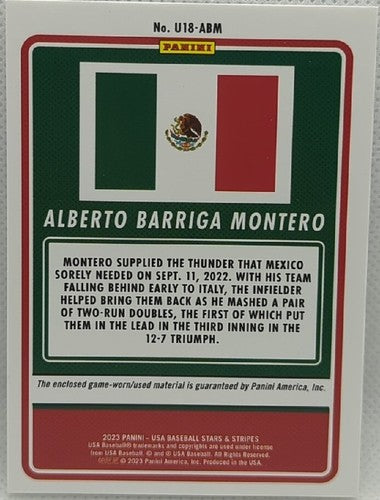 ALBERTO BARRIGA MONTERO 2023 USA Stars & Stripes Jersey BUTTON PATCH #5/6 Mexico