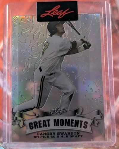 DANSBY SWANSON 2016 Leaf Metal Silver Chrome Prismatic PROOF SP #1/1 Braves Cubs