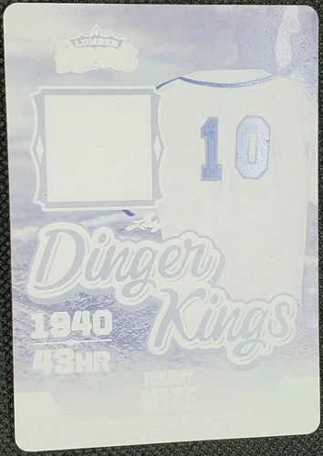 JOHNNY MIZE 2020 Leaf Lumber Kings PRINTING PLATE #1/1 Cardinals Yankees Giants