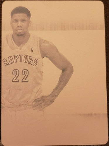 RUDY GAY 2012-13 Panini Immaculate PRINTING PLATE 1/1 Raptors National Treasures