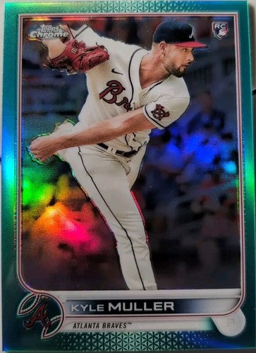 KYLE MULLER 2022 Topps Chrome RC AQUA  REFRACTOR SP #/199 Braves A's Athletics