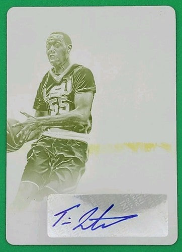 TIM QUARTERMAN 2016-17 Panini Contenders RC AUTO PRINTING PLATE #1/1 Blazers LSU