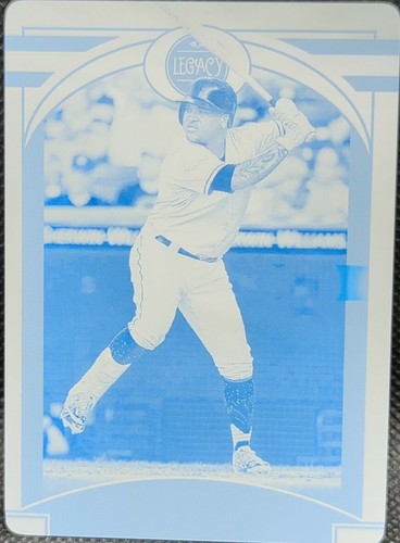 JOSE RAMIREZ 2020 Panini Chronicles Legacy PRINTING PLATE #1/1 Guardians One of