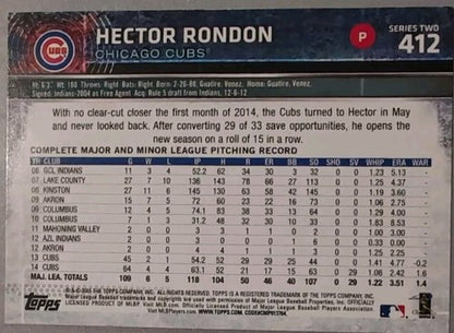 HECTOR RONDON 2017 Topps Rediscover SSP BUYBACK SILVER 2015 Series 2 Cubs Astros