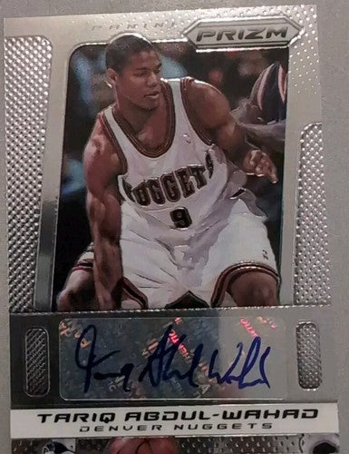 TARIQ ABDUL-WAHAD 2013-14 Panini Prizm AUTO SP Kings Nuggets Magic Mavericks 193