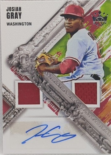 JOSIAH GRAY 2022 Panini Diamond Kings AUTO DUAL Worn Used JERSEY Relic Nationals