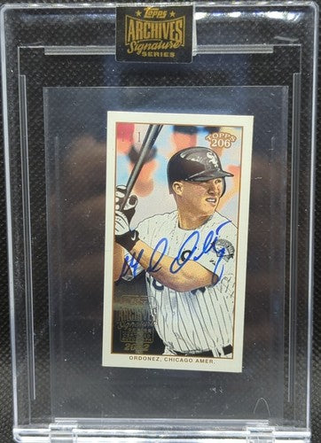 MAGGLIO ORDONEZ 2022 Topps Archives Signature Series 2002 T-206 Mini AUTO SP 1/1