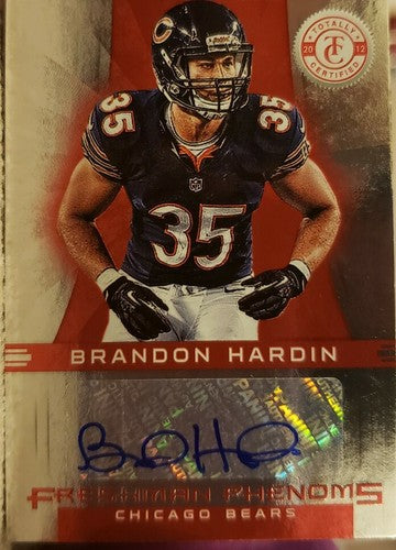 BRANDON HARDIN 2012 Panini Totally Certified Rookie AUTO SP #/290 Chicago Bears