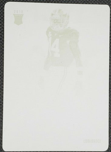 DEIONTE THOMPSON 2019 Panini Luminance PRINTING PLATE SP #1/1 Cardinals Alabama