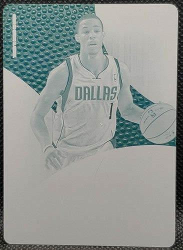 JARED CUNNINGHAM 2012-13 Panini Immaculate PRINTING PLATE SP 1/1 Mavericks Hawks