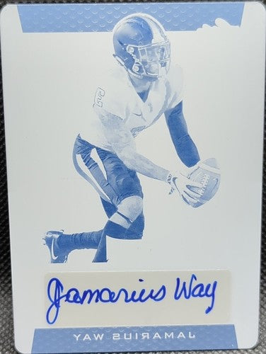 JAMARIUS WAY 2019 Leaf Metal Draft RC AUTO PRINTING PLATE SP #1/1 Broncos One of